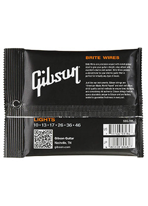 [일시품절] Gibson SEG-700L Brite Wires Nickel Plated Steel Wound Light 깁슨 브라이트 와이어스 니켈 일렉기타줄 라이트 (010-046 국내정식수입품)