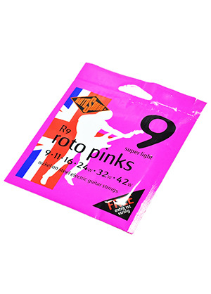 [일시품절] Rotosound R9 Nickel Pinks Super Light 로토사운드 니켈 일렉기타줄 핑크 슈퍼라이트 (009-042 국내정식수입품 당일발송)