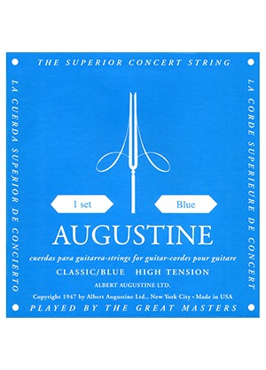 [일시품절] Augustine Classic Blue High Tension 어거스틴 클래식 블루 하이 텐션 클래식 기타줄 (국내정식수입품)