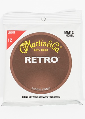 Martin MM12 Monel Retro Acoustic Guitar Strings Light 마틴 모넬 레트로 어쿠스틱 기타줄 라이트 (012-054 국내정식수입품 당일발송)