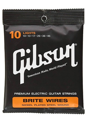 [일시품절] Gibson SEG-700L Brite Wires Nickel Plated Steel Wound Light 깁슨 브라이트 와이어스 니켈 일렉기타줄 라이트 (010-046 국내정식수입품)