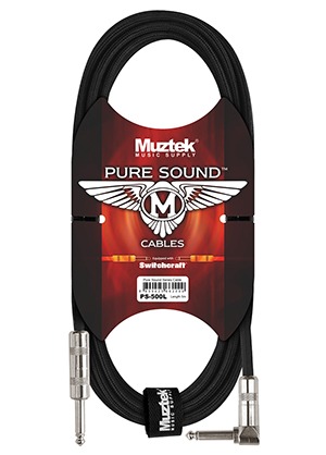 Muztek PS-700L Pure Sound Cable 뮤즈텍 퓨어 사운드 기타/베이스 케이블 (ㄱ자→일자,7m 국내정품)