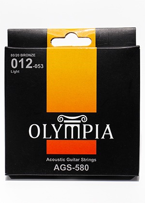 Olympia AGS-580 80/20 Bronze Acoustic Guitar Strings Light 올림피아 브론즈 어쿠스틱 기타줄 라이트 (012-053 국내정품 당일발송)
