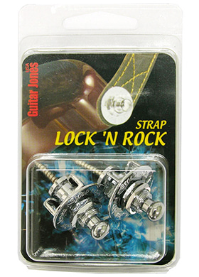 Guitar Jones Strap Lock &#039;N Rock Chrome 기타존스 스트랩 락앤롤 크롬 (국내정식수입품)