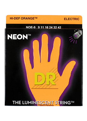 DR NOE-9 Neon Orange 디알 네온 오렌지 더 루미네센트 일렉기타줄 (009-042 국내정식수입품)
