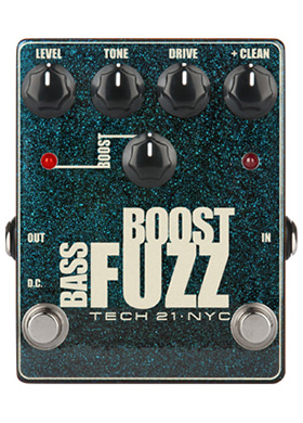 Tech 21 Bass Boost Fuzz Metallic 테크투엔티원 베이스 부스트 퍼즈 메탈릭 (국내정식수입품)