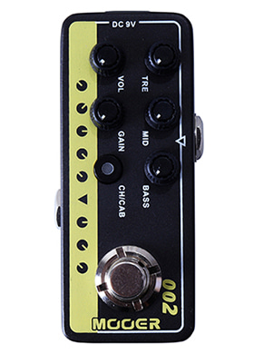 Mooer Audio 002 UK GOLD 900 Marshall JCM900 Digital Preamp 무어오디오 제로제로투 유케이 골드 나인헌드레드 마샬 제이씨엠나인헌드레드 디지털 프리앰프 (국내정식수입품)