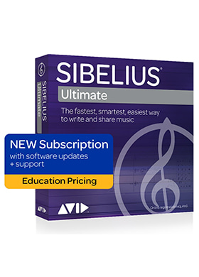 Avid Sibelius Ultimate Perpetual License Education 아비드 시벨리우스 얼티메이트 퍼레츄얼 라이센스 교육용 (박스 버전, 영구 라이센스, 1년 무상 업데이트 국내정식수입품)
