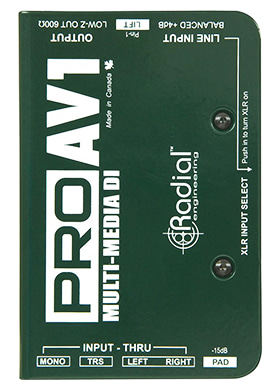 Radial ProAV1 레디얼 프로에이브이원 패시브 멀티미디어 다이렉트 박스 (국내정식수입품)