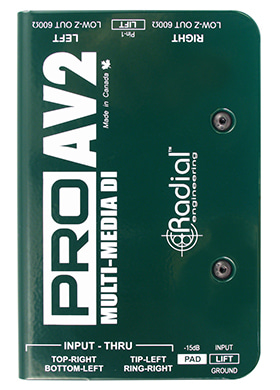 Radial ProAV2 레디얼 프로에이브이투 스테레오 멀티미디어 다이렉트 박스 (국내정식수입품)