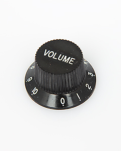 Qsi Strat Volume Pressfit Knob Dot Number Black 스트랫 볼륨 프레스핏 노브 블랙 (국내정식수입품 당일발송)