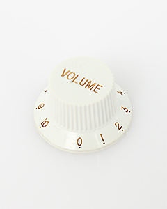 Qsi Strat Volume Pressfit Knob Dot Number White 스트랫 볼륨 프레스핏 노브 화이트 (국내정식수입품 당일발송)