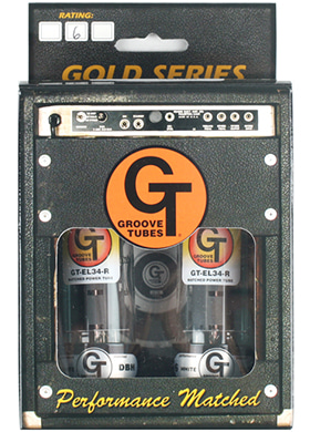 Groove Tubes GT-EL34-R Medium Matched Duet Power Vacuum Tube 그루브튜브 미디엄 매치드 듀엣 파워앰프 진공관 (2개/1세트 국내정식수입품)