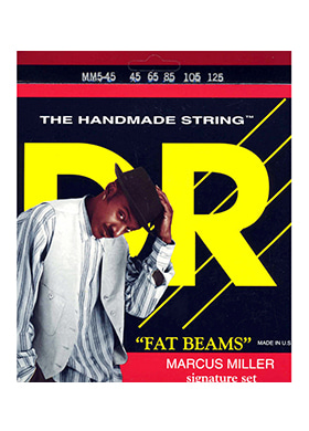 DR MM5-45 Fat-Beams Marcus Miller Signature Stainless Steel 5-String Bass Medium 디알 팻빔 마커스 밀러 시그니처 미디엄 5현 베이스줄 (045-125 국내정식수입품)