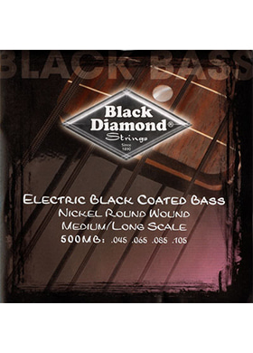 [일시품절] Black Diamond 500MB Black Coated Nickel Round Wound Long Scale Medium 블랙다이아몬드 블랙 코티드 니켈 4현 베이스줄 롱스케일 미디엄 (045-105 국내정식수입품)