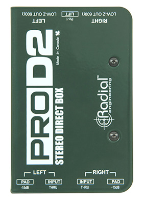 Radial ProD2 레디얼 프로디투 스테레오 패시브 다이렉트 박스 (국내정식수입품)